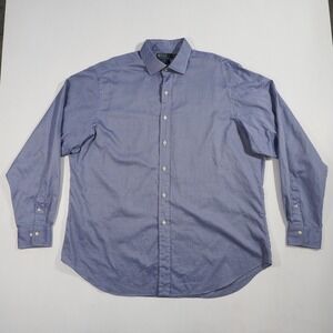 Vintage Polo Ralph Lauren Shirt Mens Extra Large Blue Classic Regent Long Sleeve